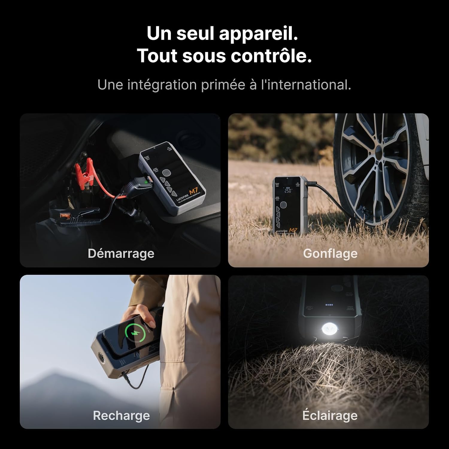 SmartIgnition M7 — TÜV Certified Jump Starter & Air Compressor