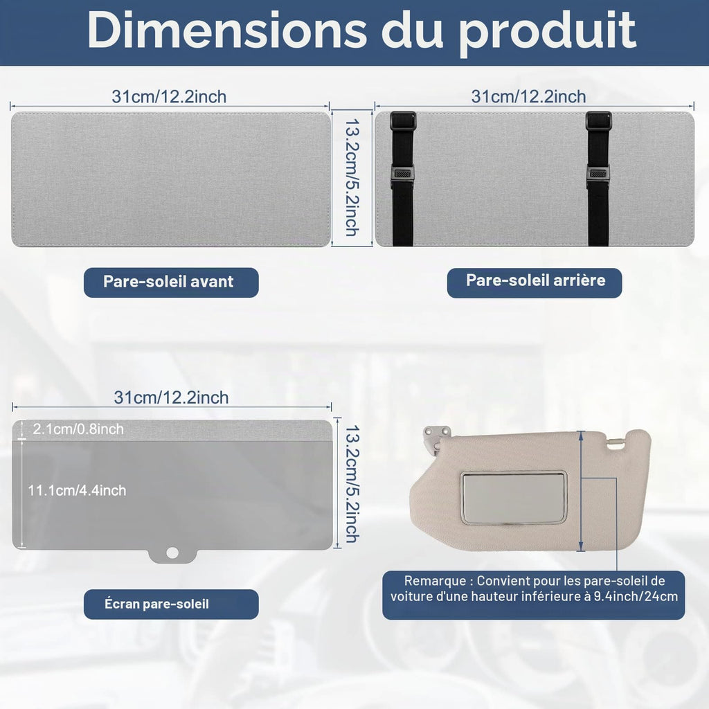 Universal Anti-Glare Car Sun Visor Extender