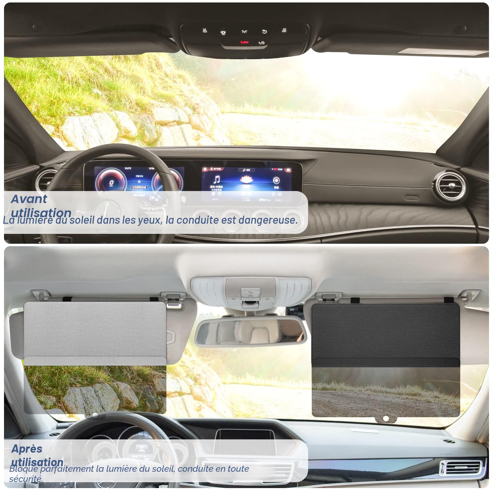 Universal Anti-Glare Car Sun Visor Extender